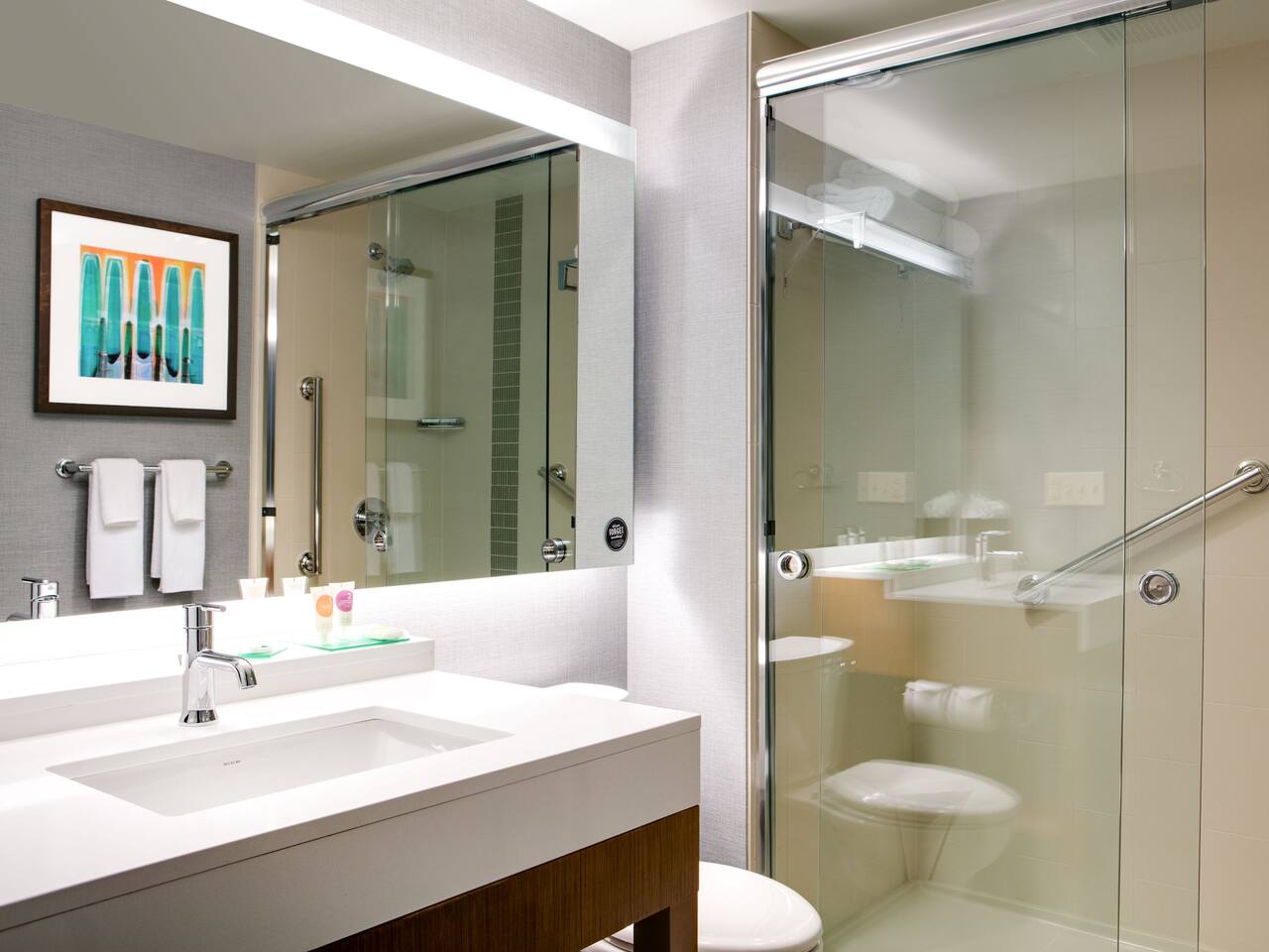Hyatt Place Kansas City Lenexa City Center Guest Bathroom Photo