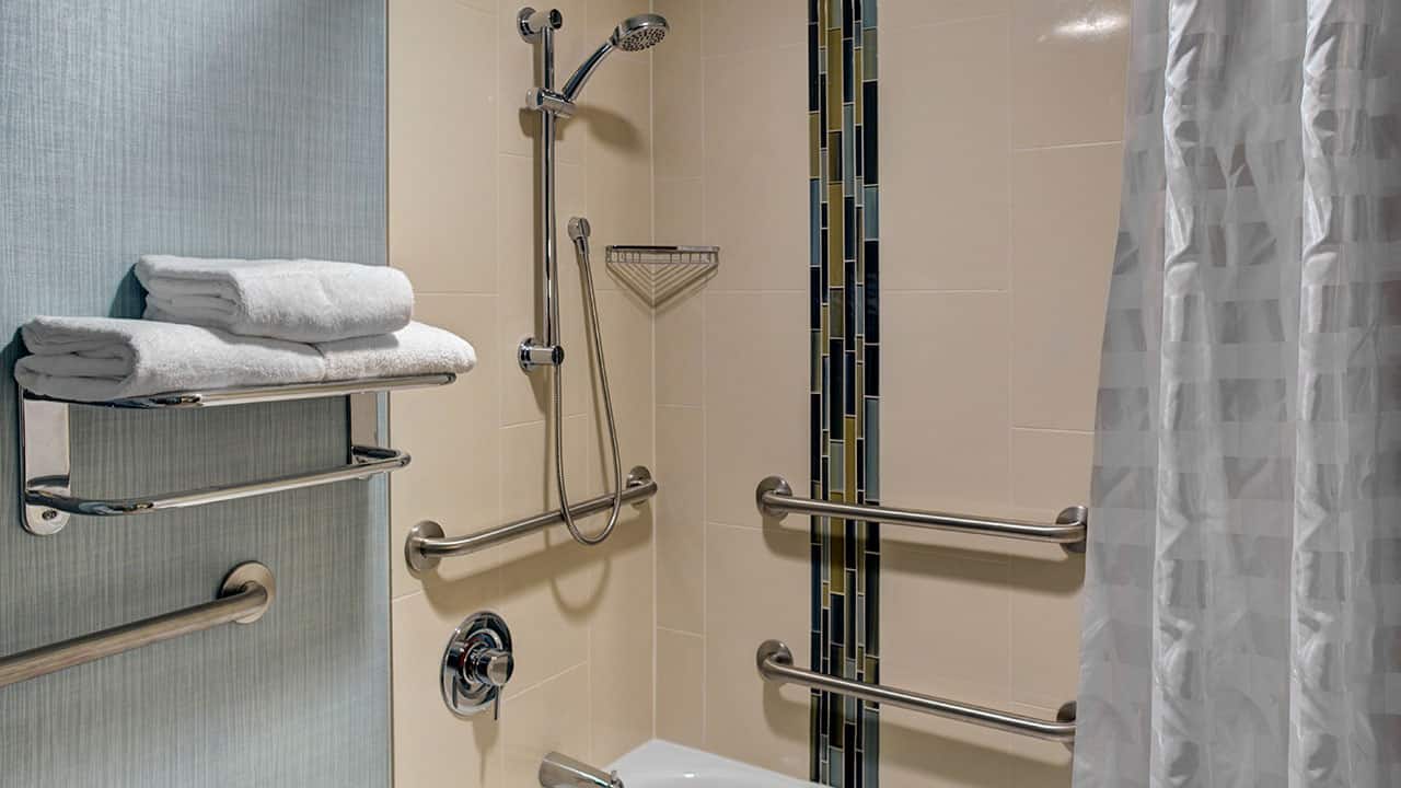 第 3，共 3 Hyatt Place Chicago/Itasca Guestroom Bathroom Shower ADA