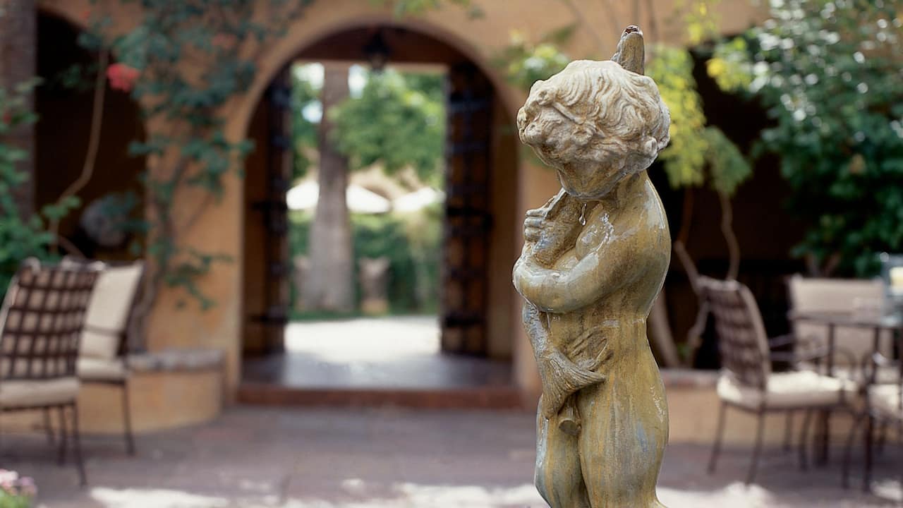 Mansion Courtyard Statue