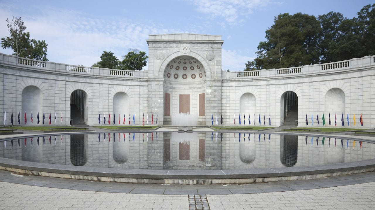 Military Women's Memorial set within Arlington National Cemetery, near Hyatt Place