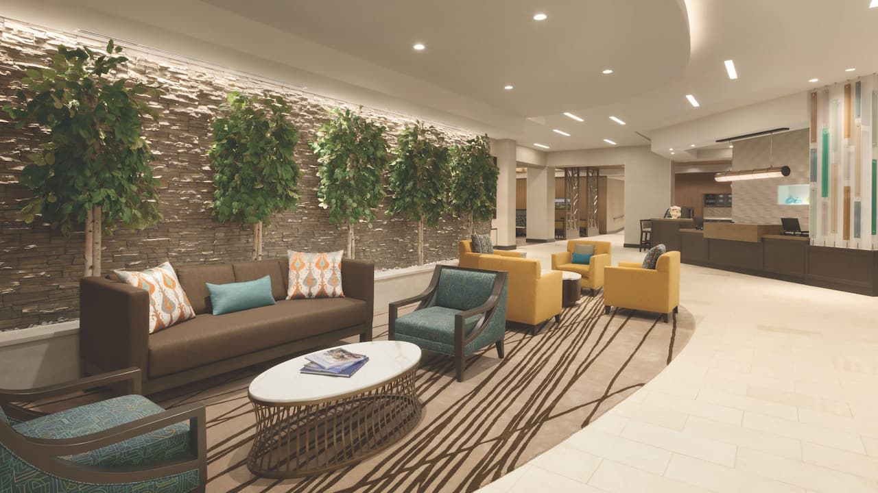 Hotel lobby and front desk at Hyatt Place Washington DC/Georgetown/West End
