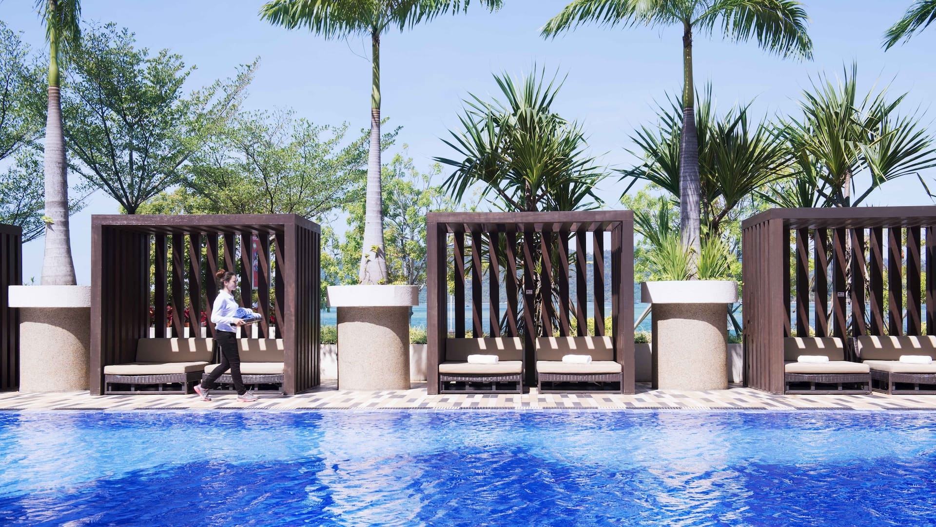 Hyatt Regency Kinabalu Poolside Cabana