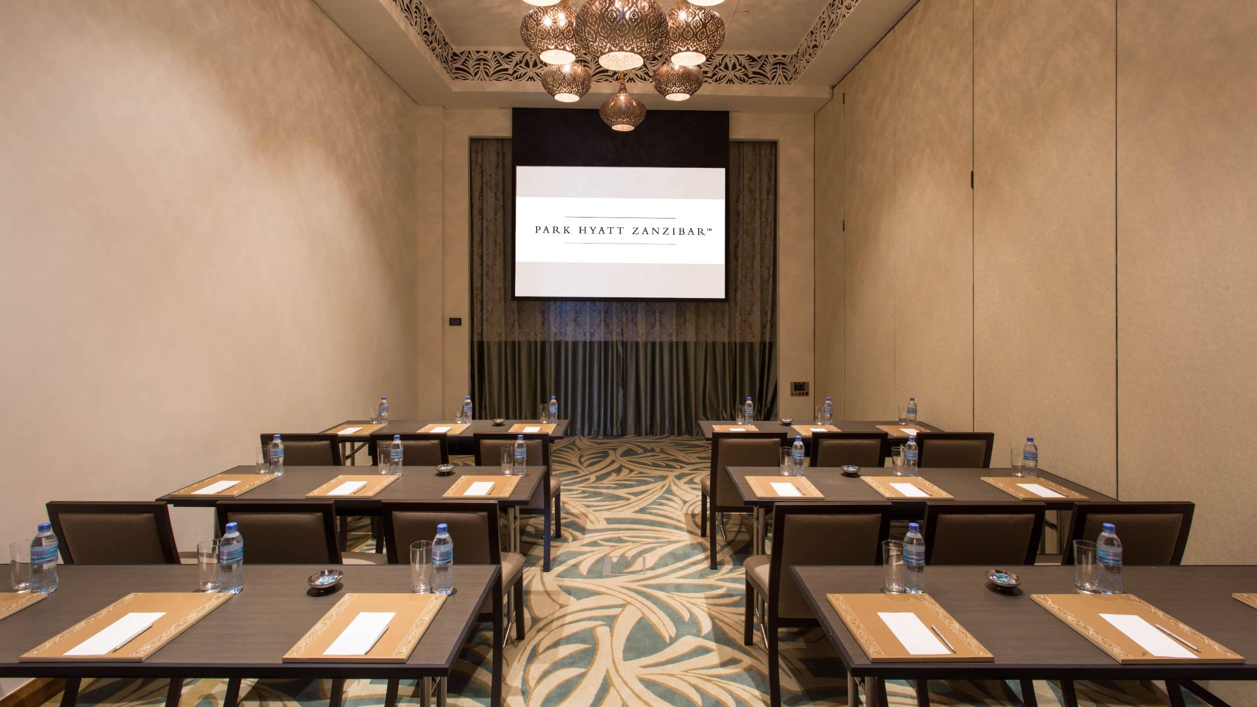 1 of 2 Park Hyatt Zanzibar Meeting Room Classroom Setup
