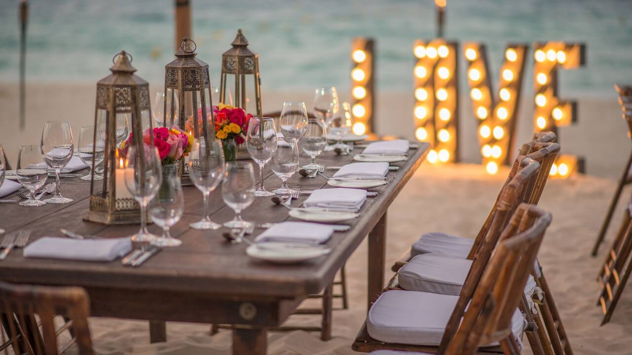 Beach Wedding Set Up