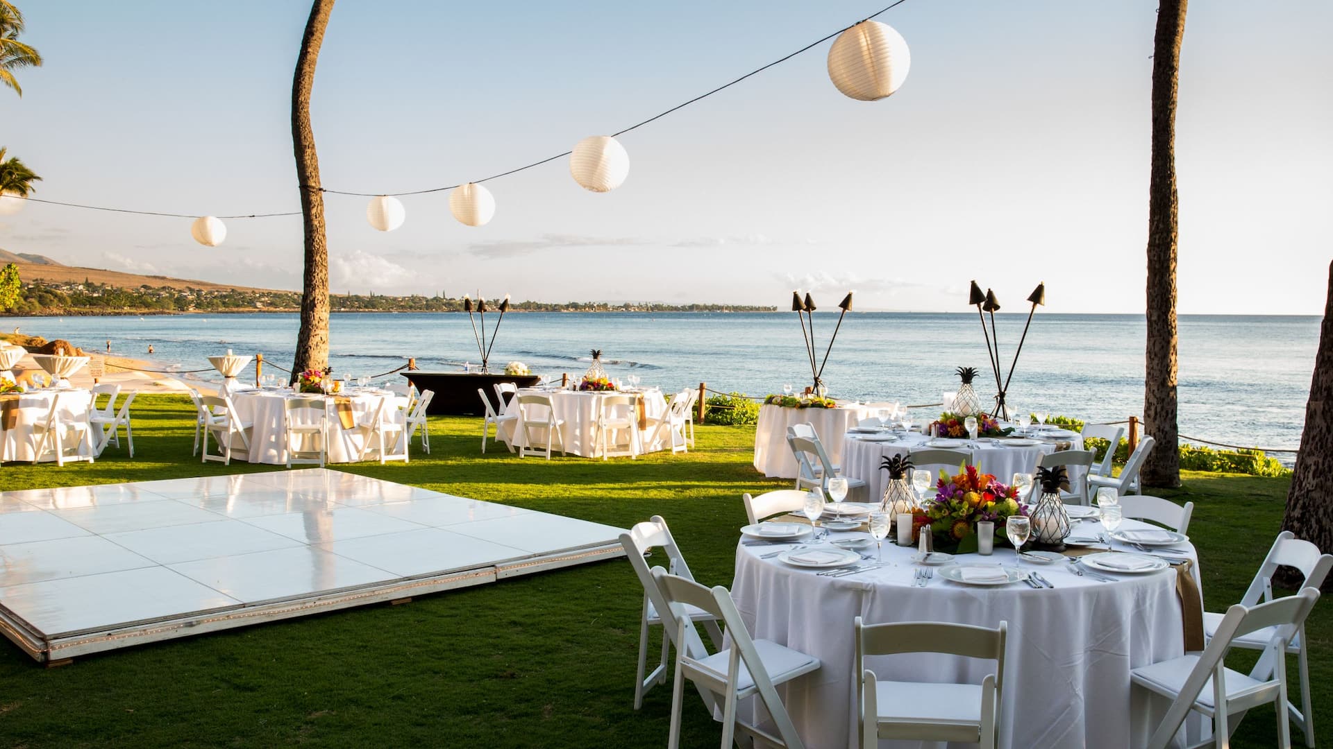 Hyatt Regency Maui Resort and Spa Napili Pool Lawn Wedding