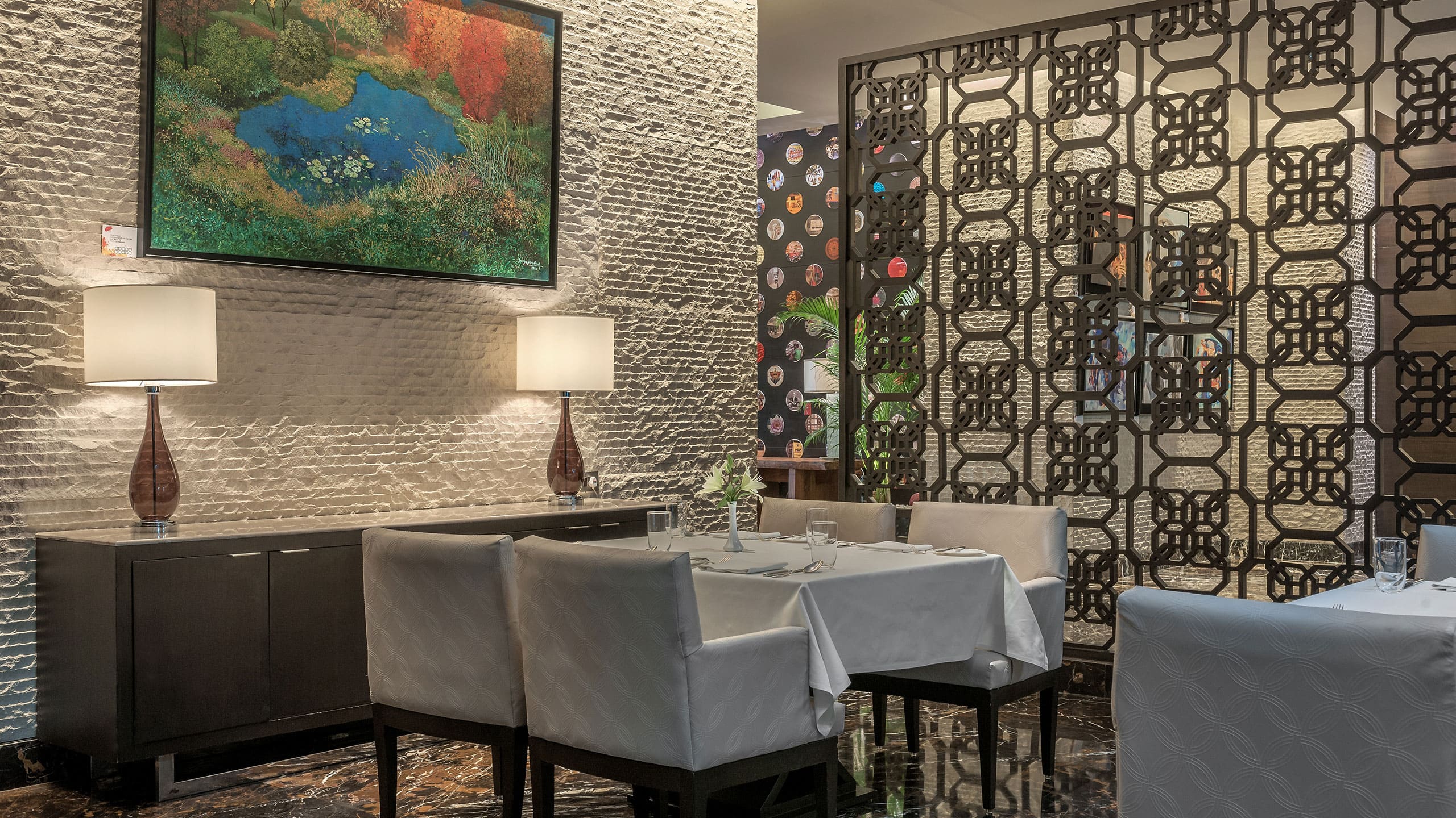 Park Hyatt Hyderabad The Dining Room Seating Area One