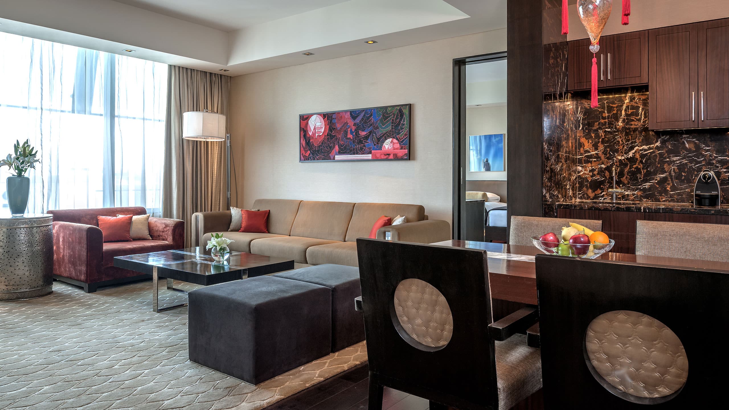 Park Hyatt Hyderabad Apartment Living Dining Area