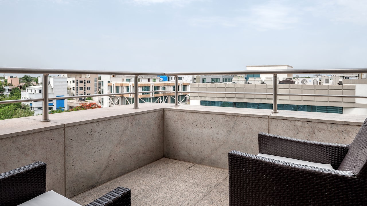 Two Bedroom Apartment Terrace at Park Hyatt Hyderabad