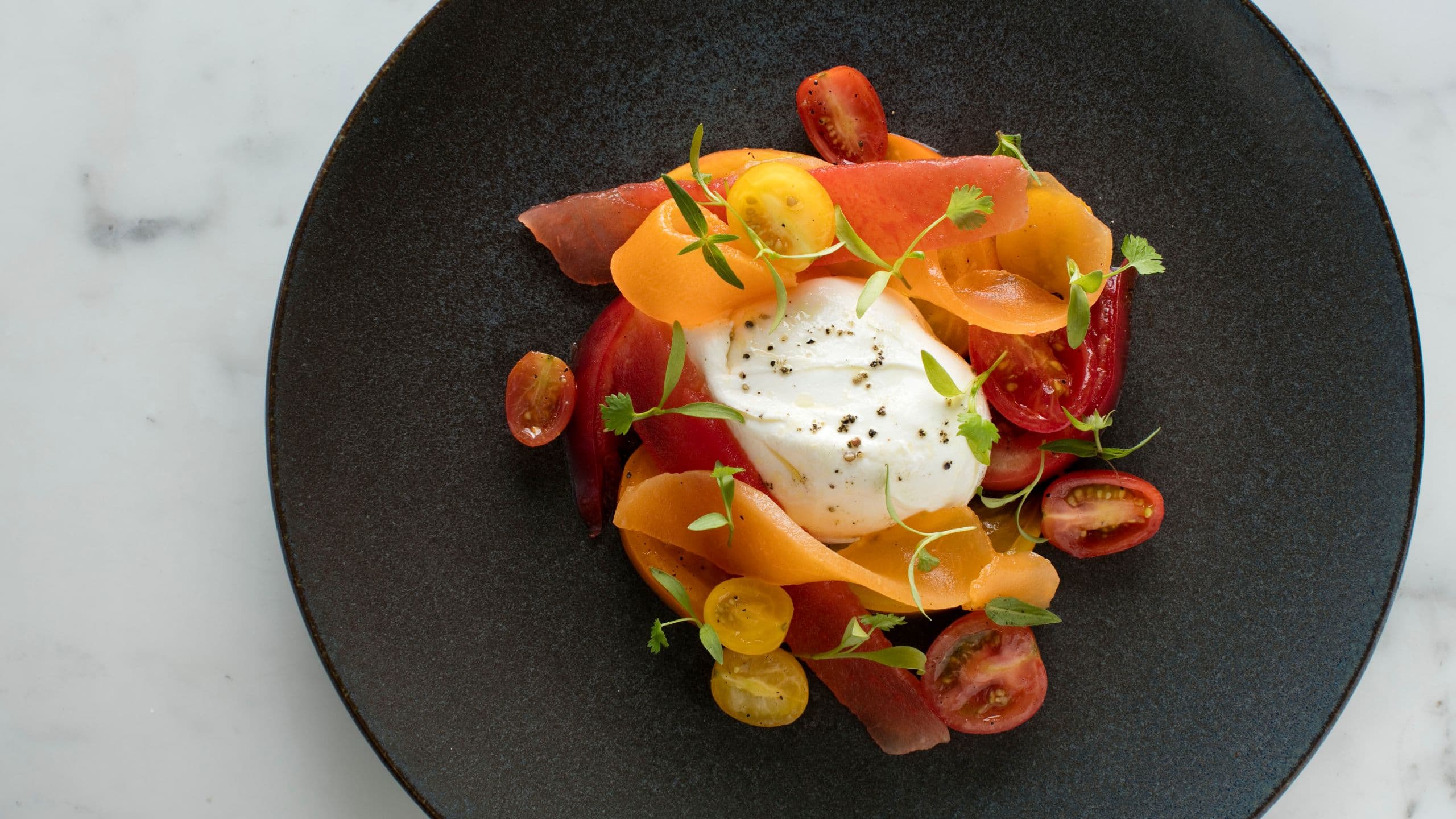 Park Hyatt Chicago Nomi Tomato Salad Overhead