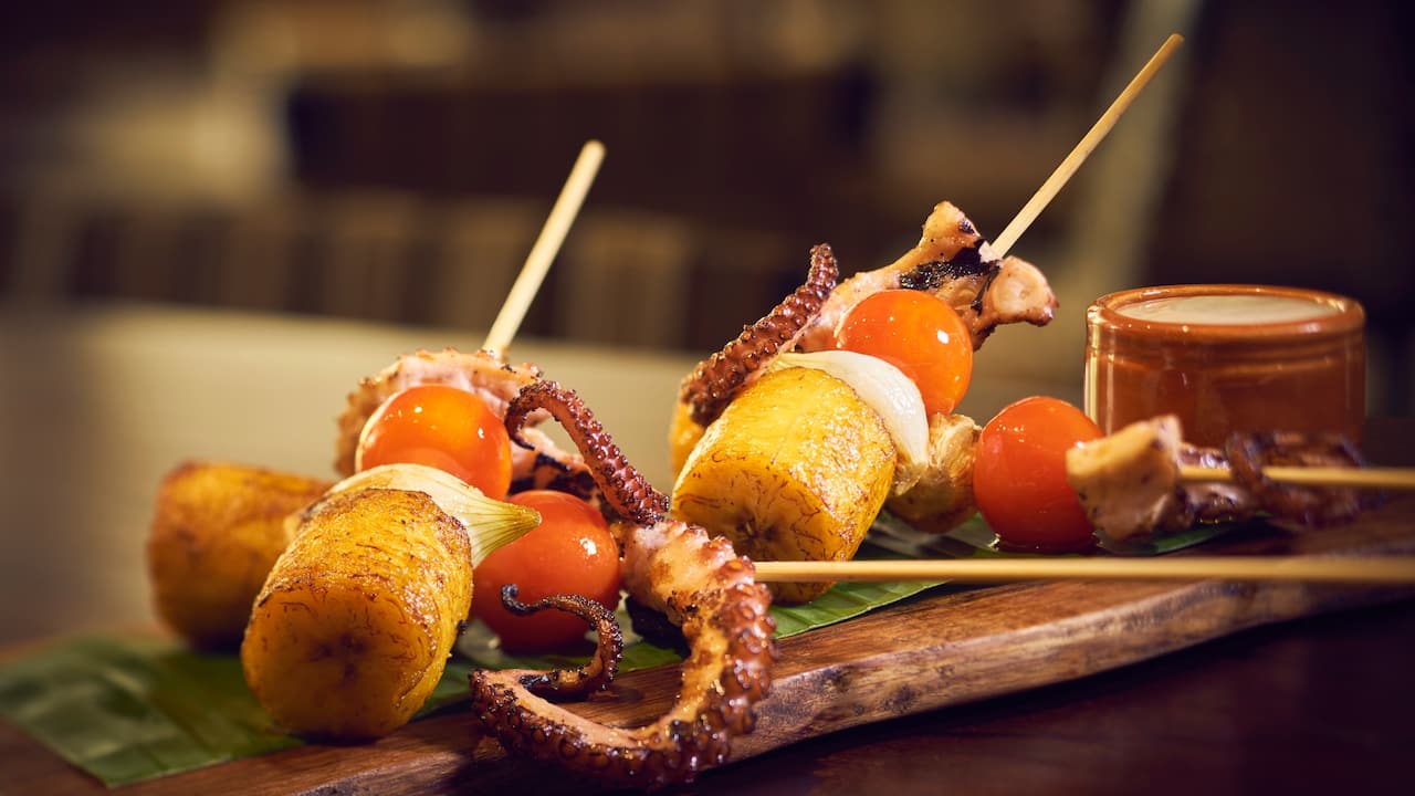 amuza octopus dish in merida mexico