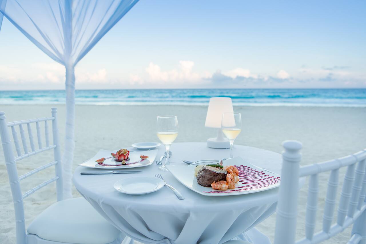 Dinner on the beach