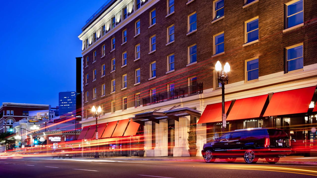 Hotel exterior at night of Andaz San Diego - a concept by Hyatt 