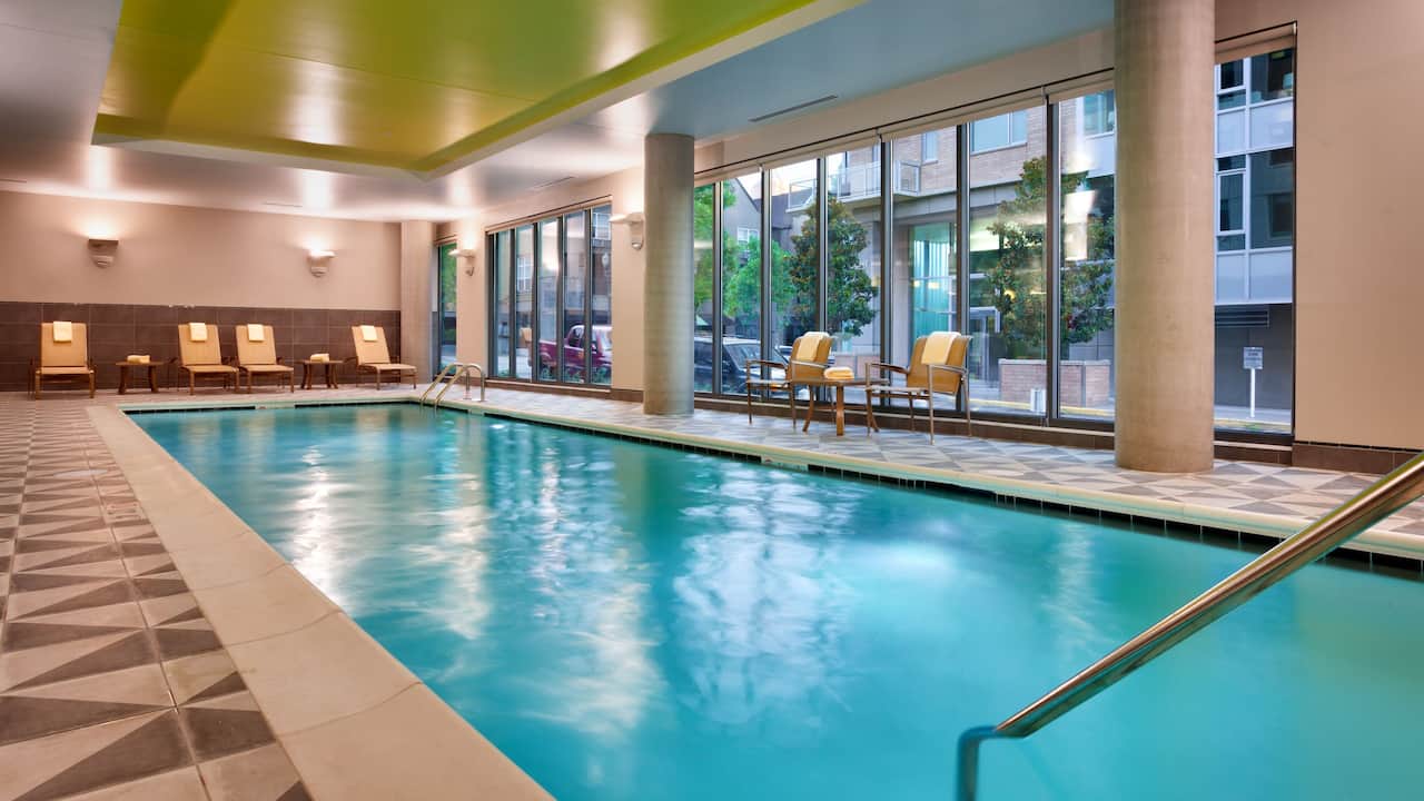 Hyatt House Portland Downtown Indoor Swimming Pool located Downtown Portland Oregon