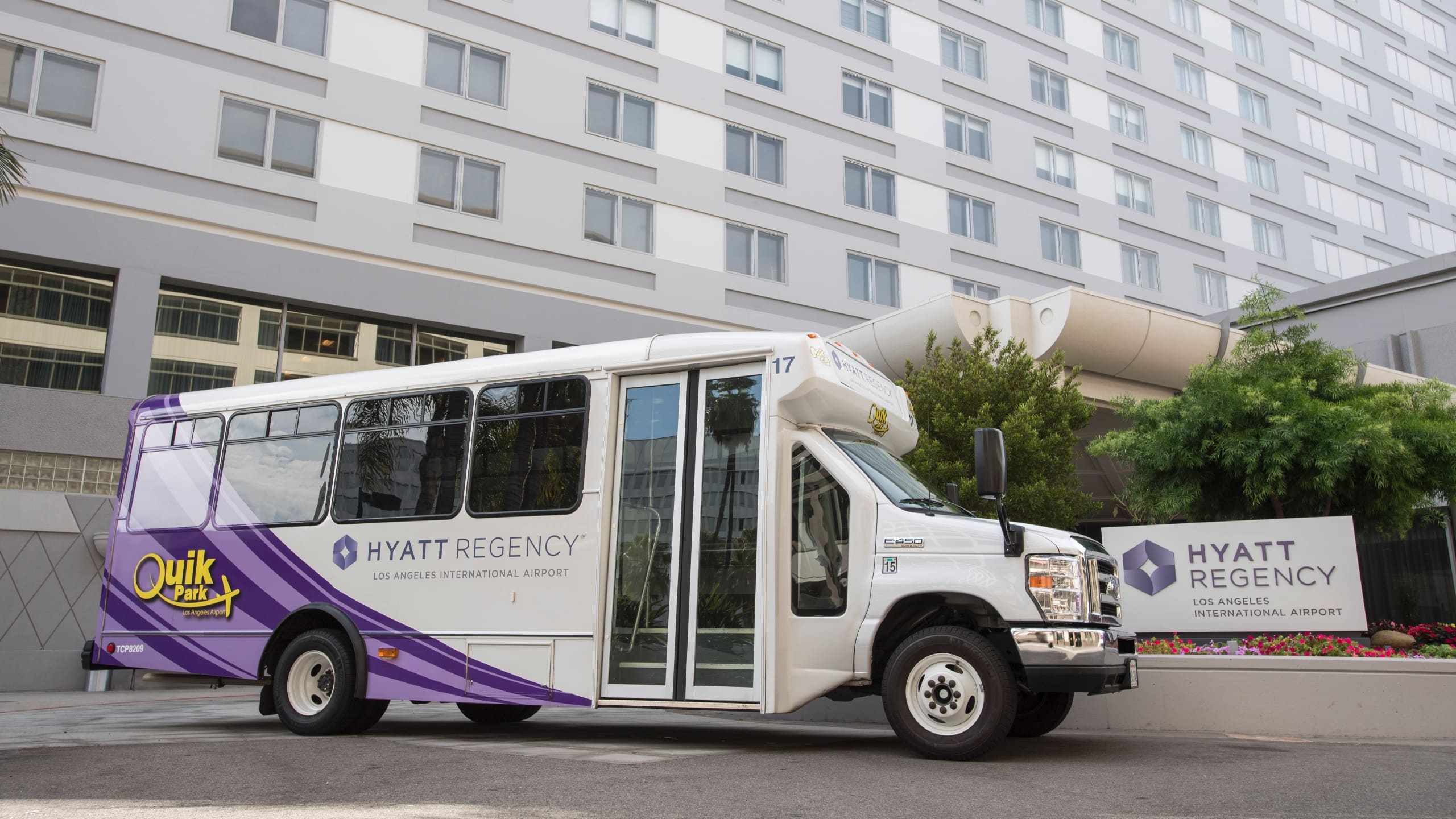 LAX Hotel Shuttle To Airport SoFi Stadium Hyatt Regency LAX   Hyatt Regency Los Angeles International Airport P059 Shuttle Bus.16x9 