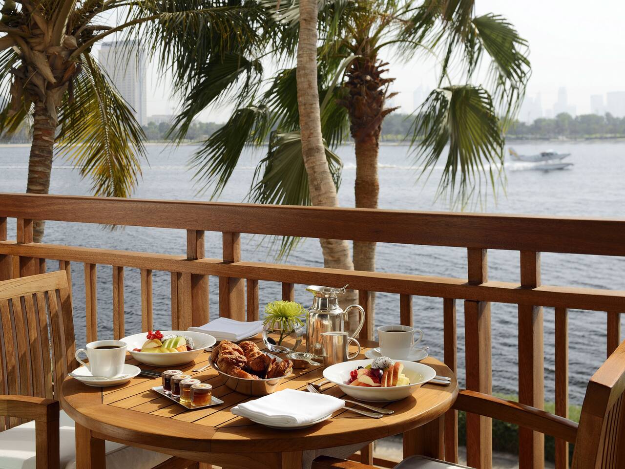 Room service outside table