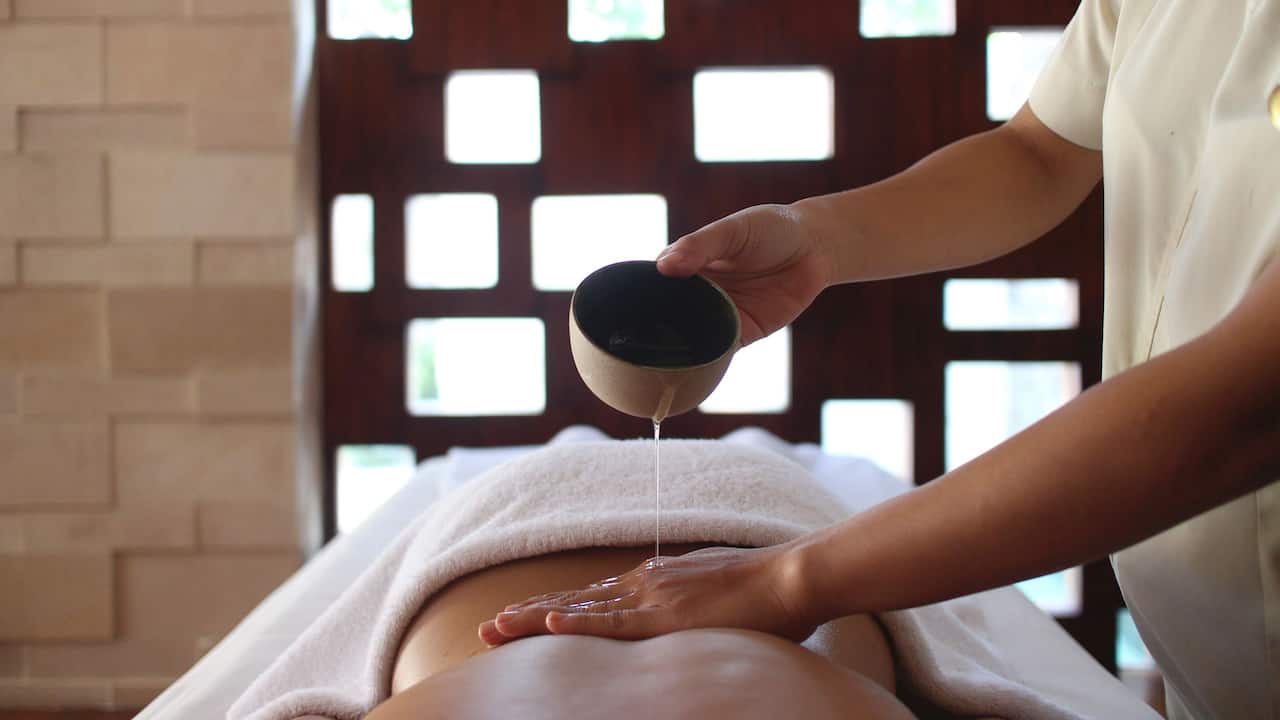 Essentials blend Spa Massage oil at Kriya Spa Bali