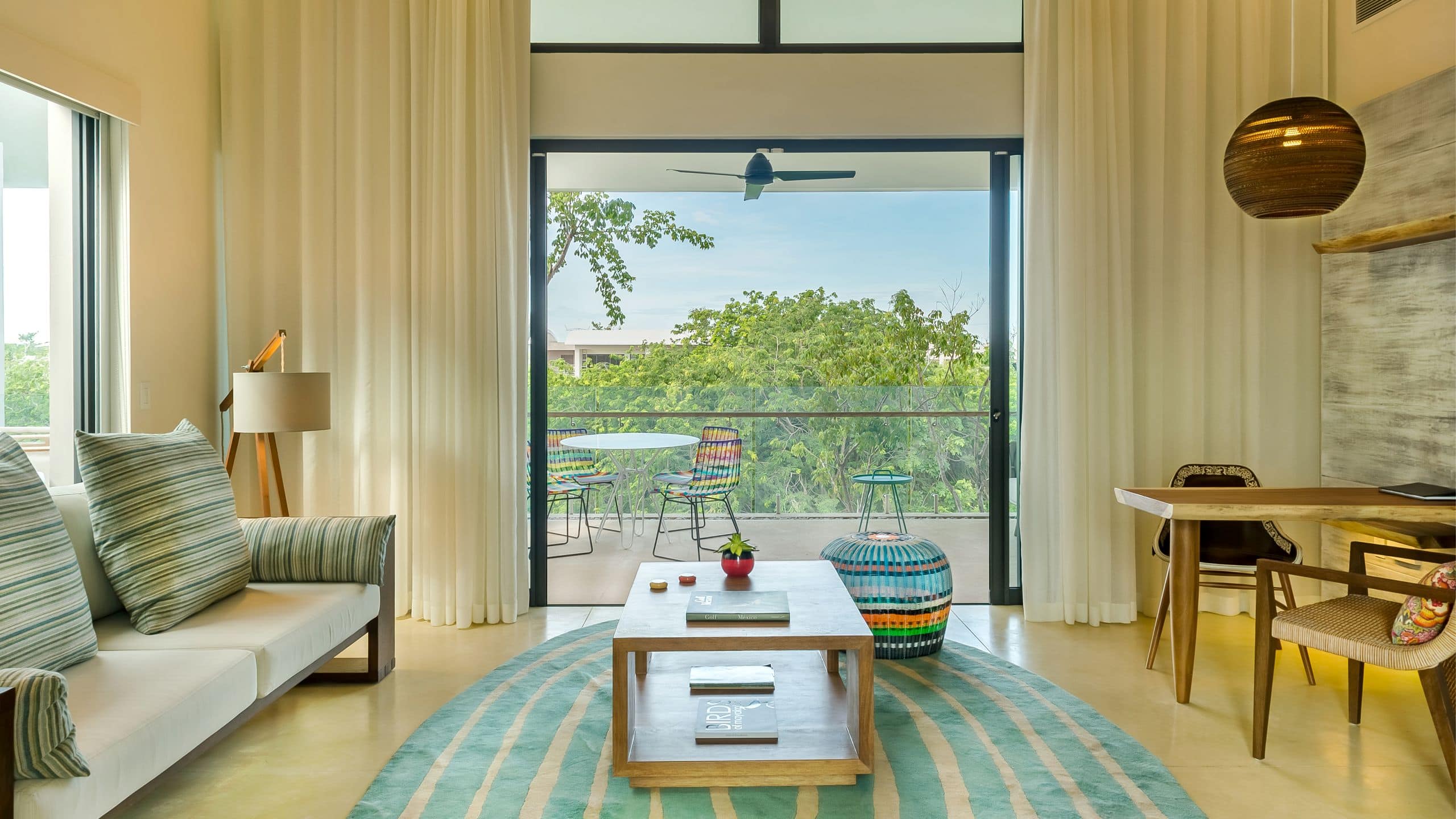 Andaz Mayakoba Resort Riviera Maya Lagoon View Suite Living Room Centered