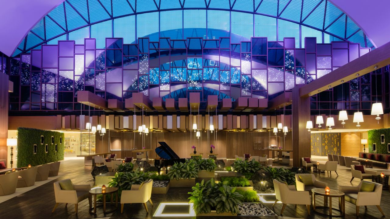 Lobby Lounge Partial Purple Hue Lobby Lounge Partial Purple Hue