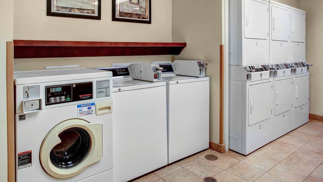 Whippany hotel laundry room with washers and driers at Hyatt House Parsippany / Whippany 