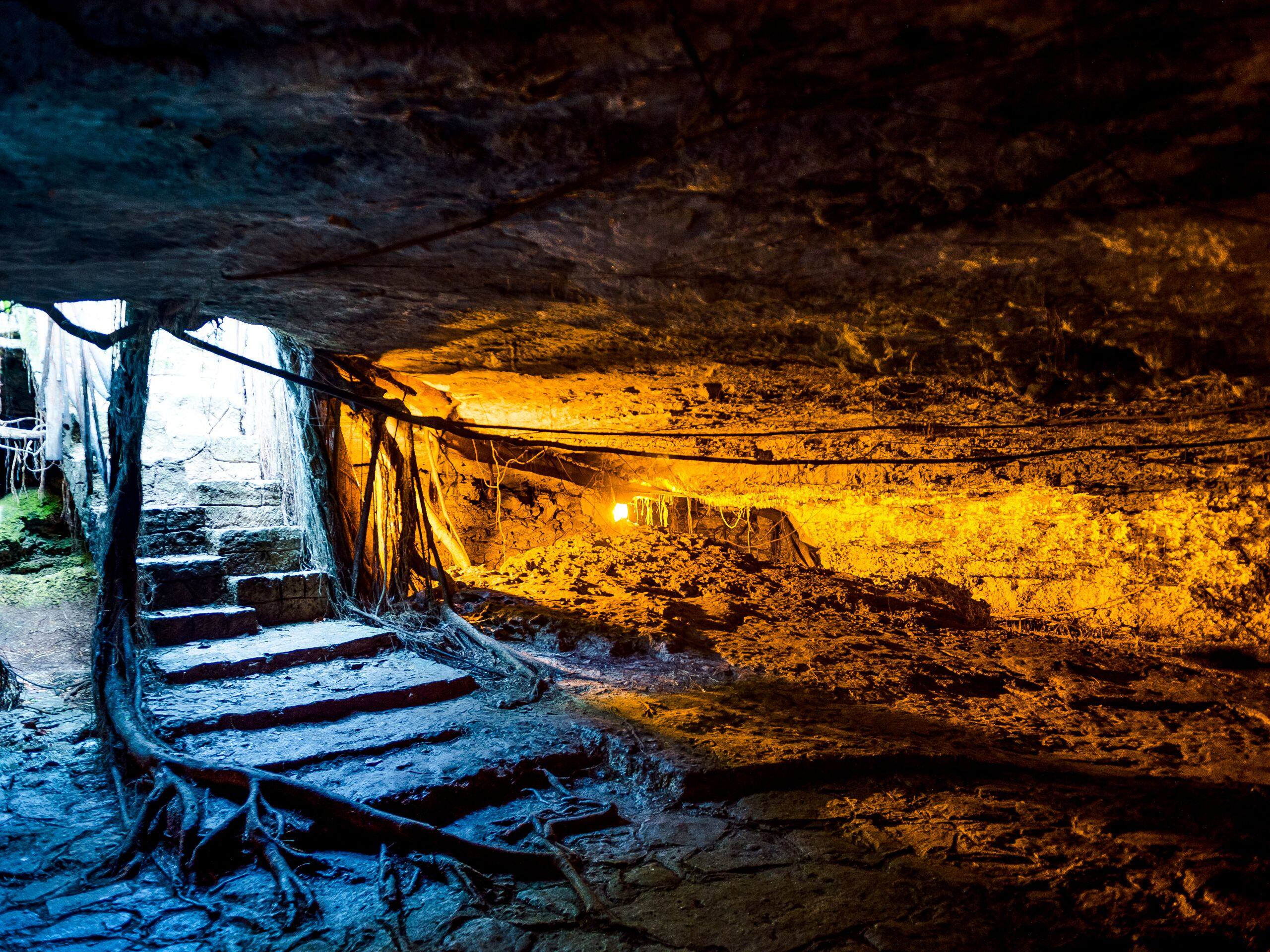 Andaz Mayakoba Resort Riviera Maya Cenote Inside Cave Lightning