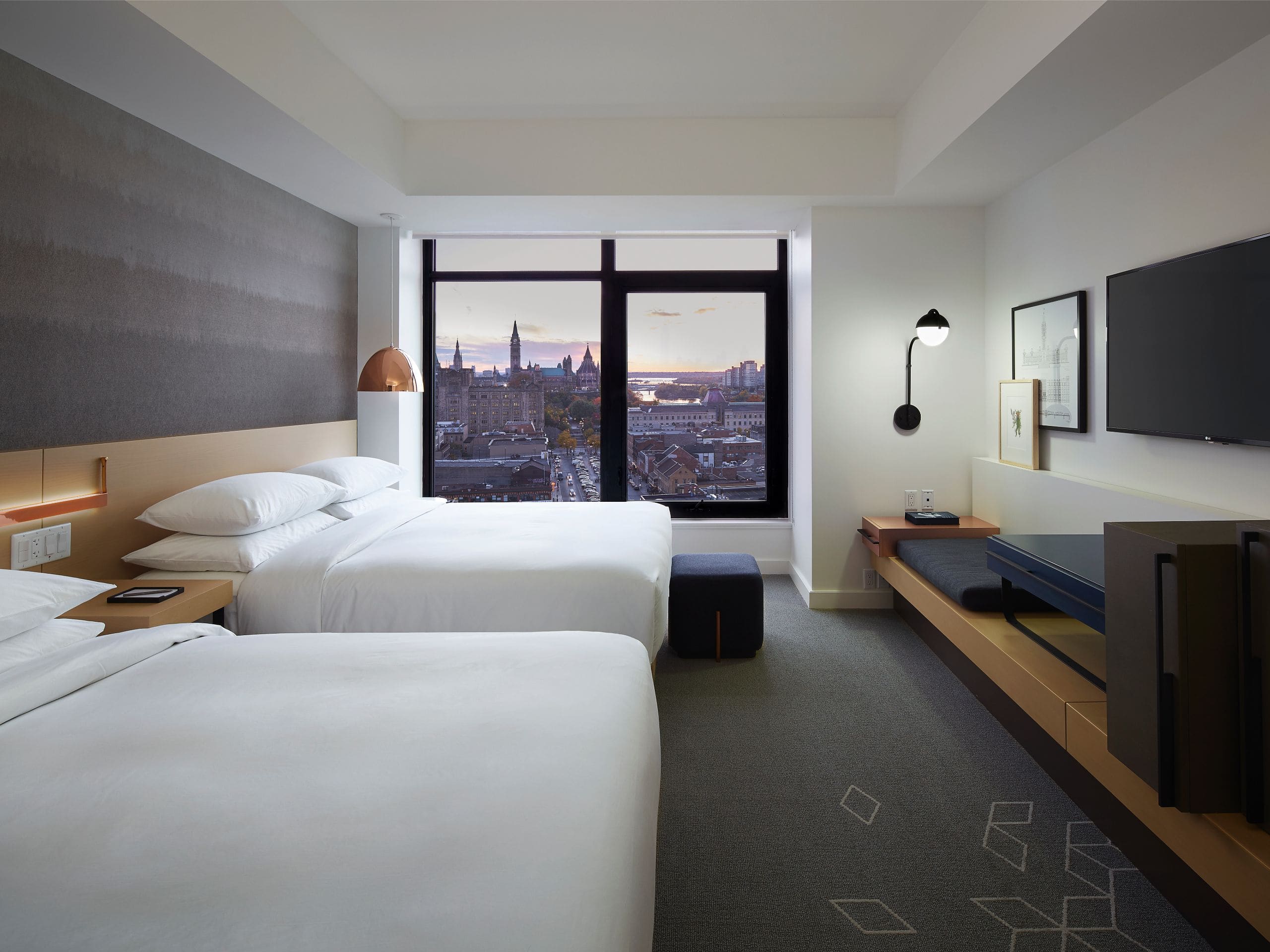 Andaz Ottawa ByWard Market Double Queen Room with City View
