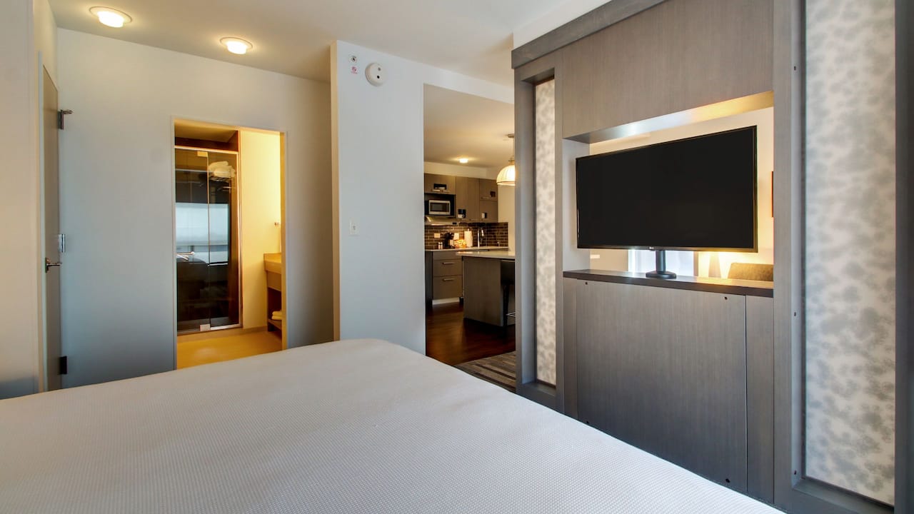 Hyatt House Studio Living Area