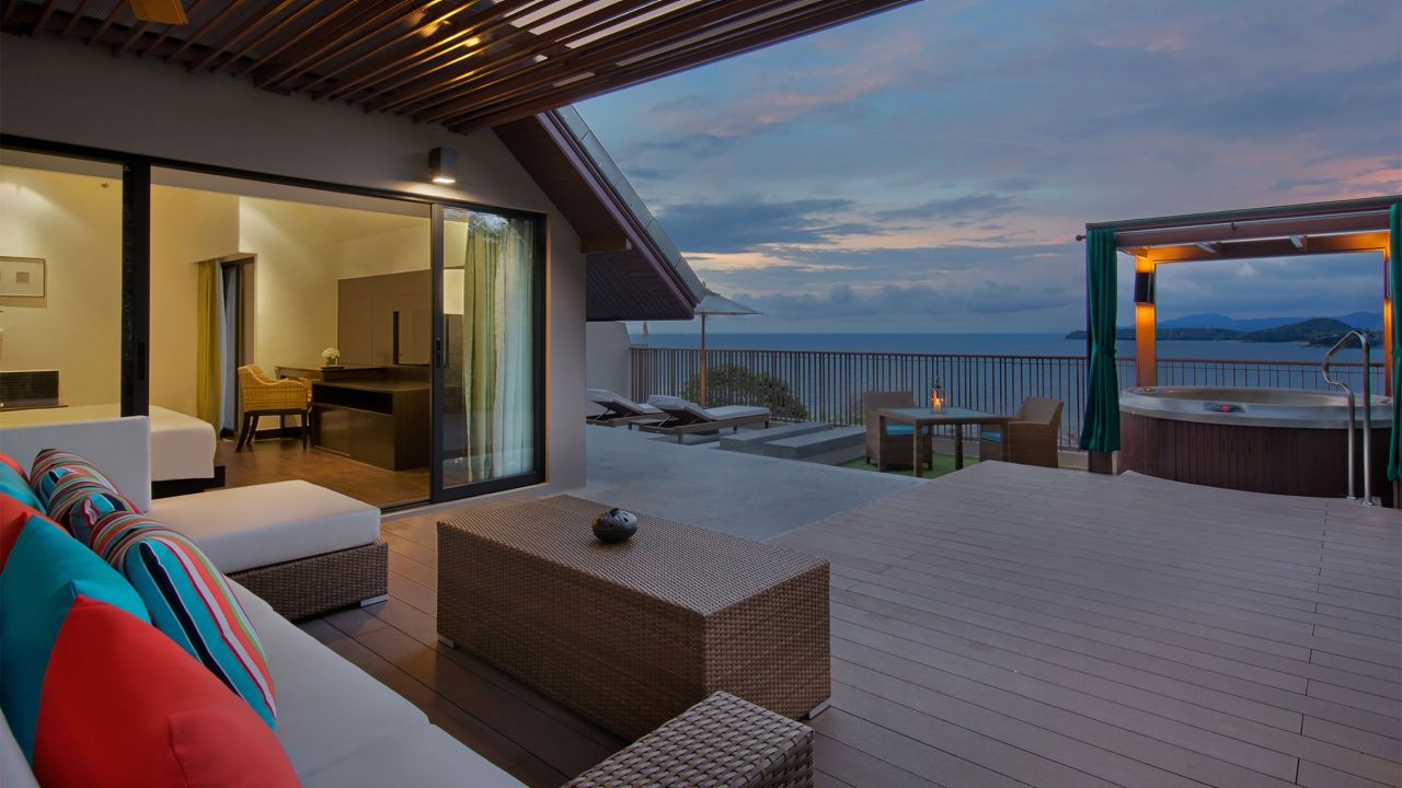 Ocean View Terrace Room Twilight