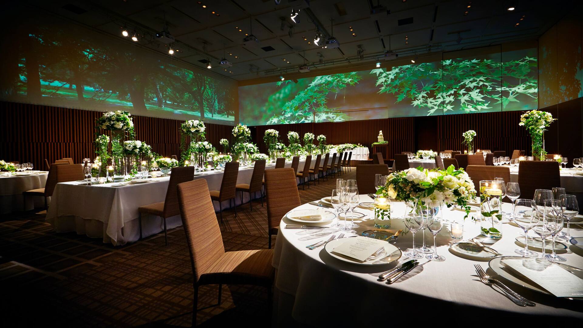 1 of 3 Hyatt Regency Kyoto Wedding Ballroom Surround Projection System Zoom Out