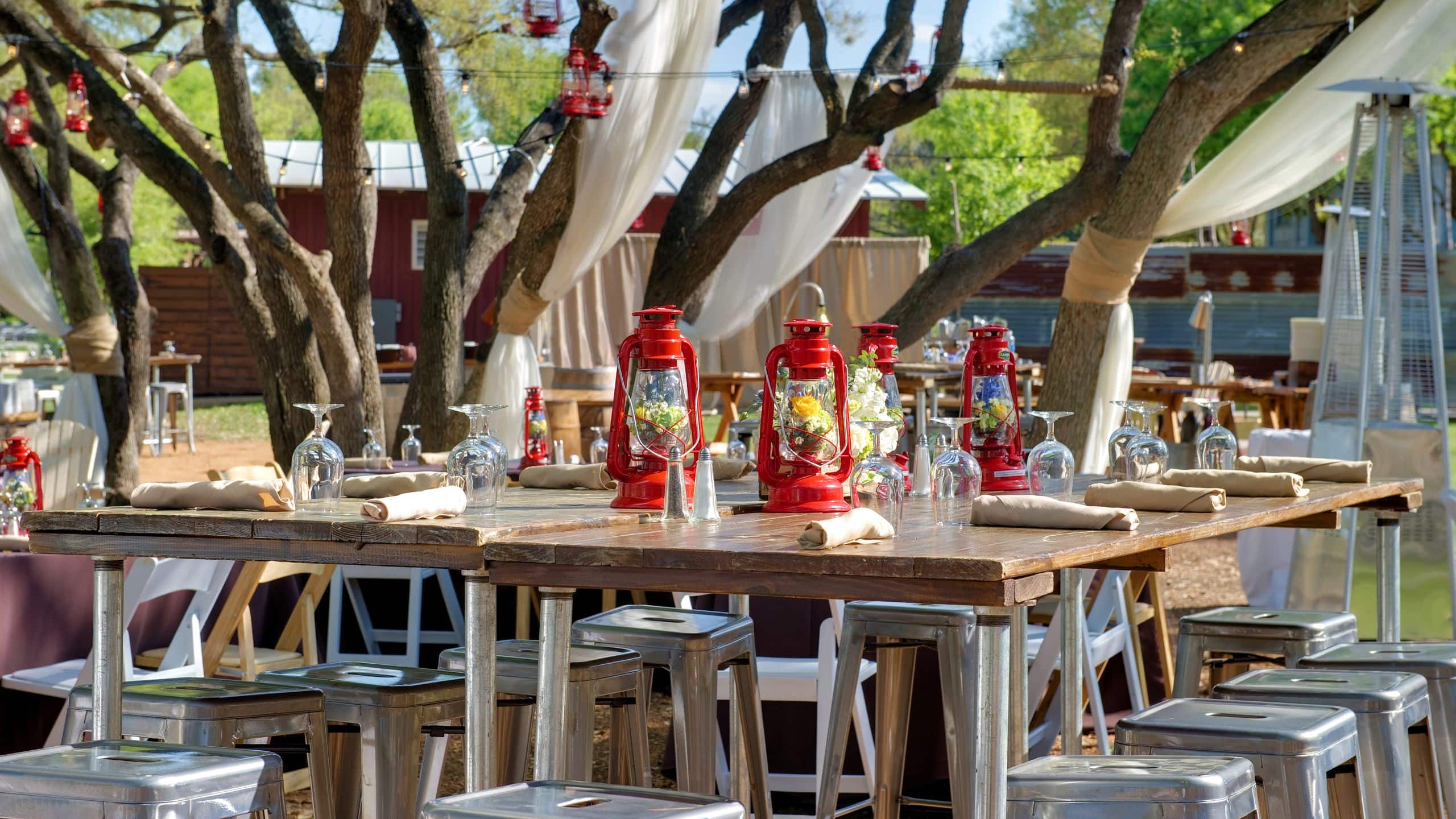 Hyatt Regency Hill Country Resort and Spa Henrys Hollow Glamping TableTop