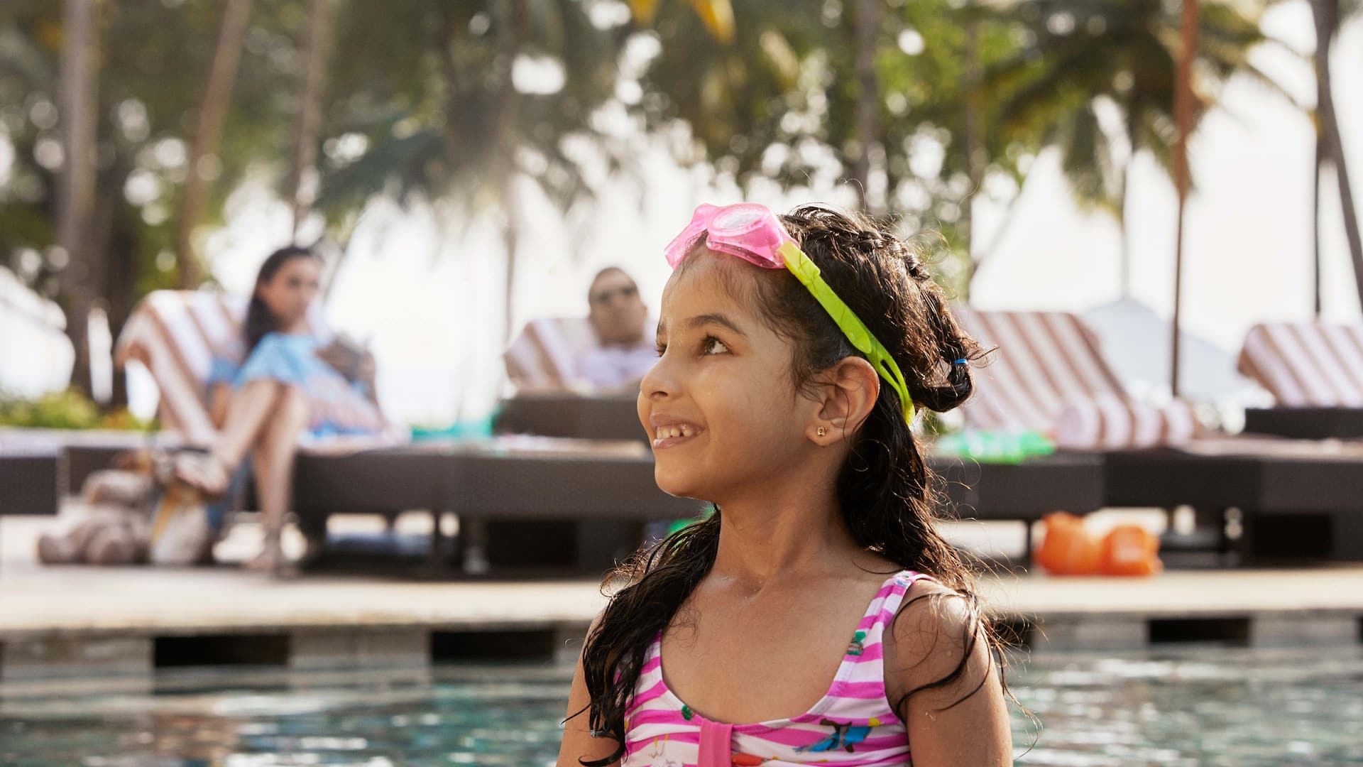 Girl in Orlando Hotel Pool Hyatt Regency