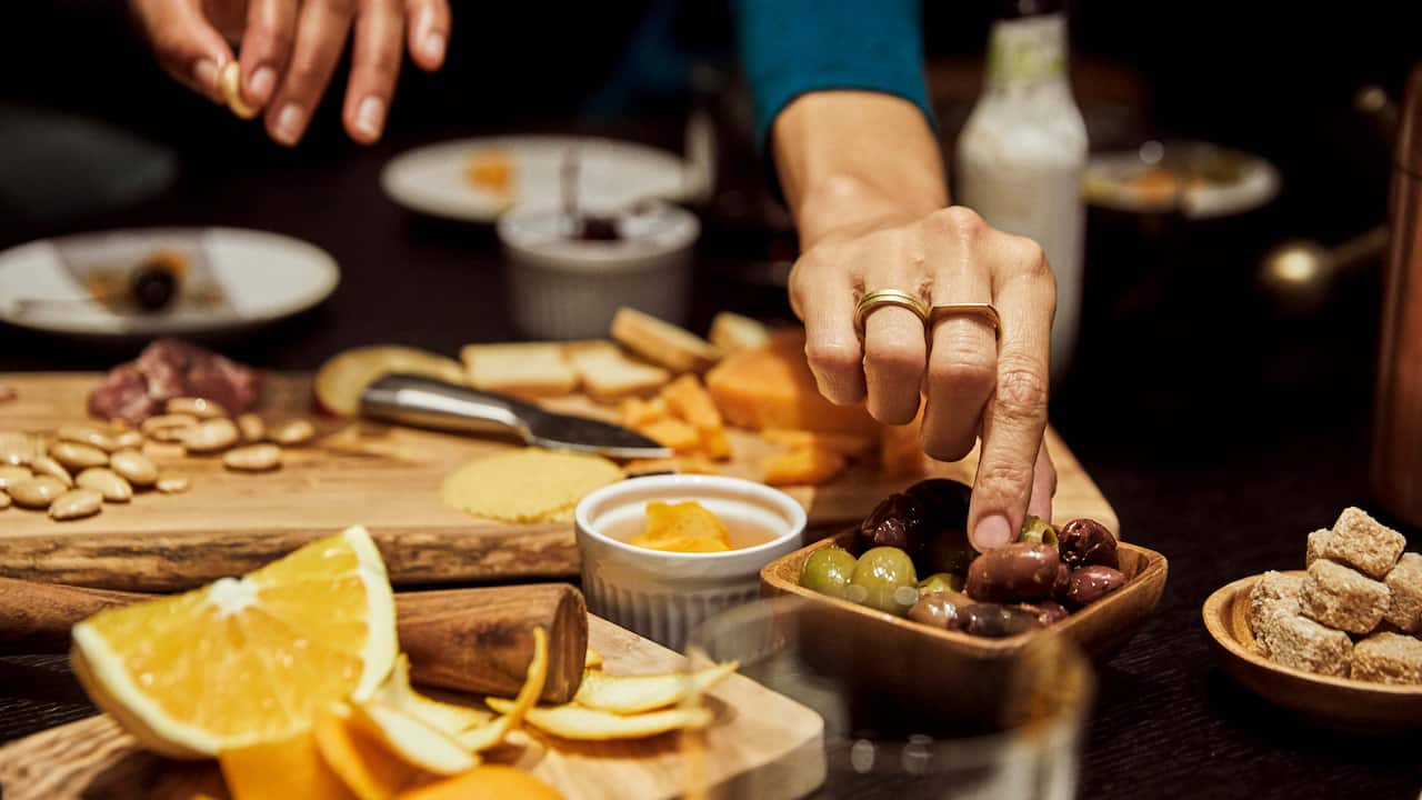 Still Life Food Beverage and Olives