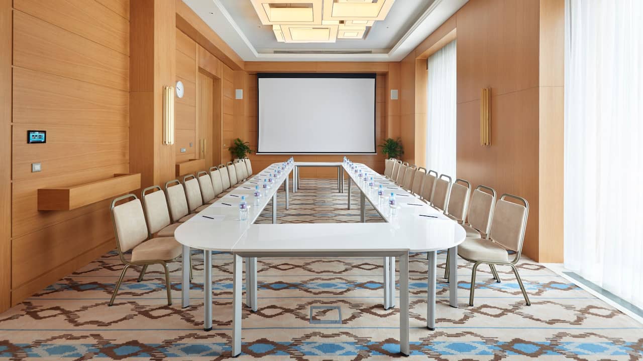 Boardroom Meeting Room Hollow Square Setup