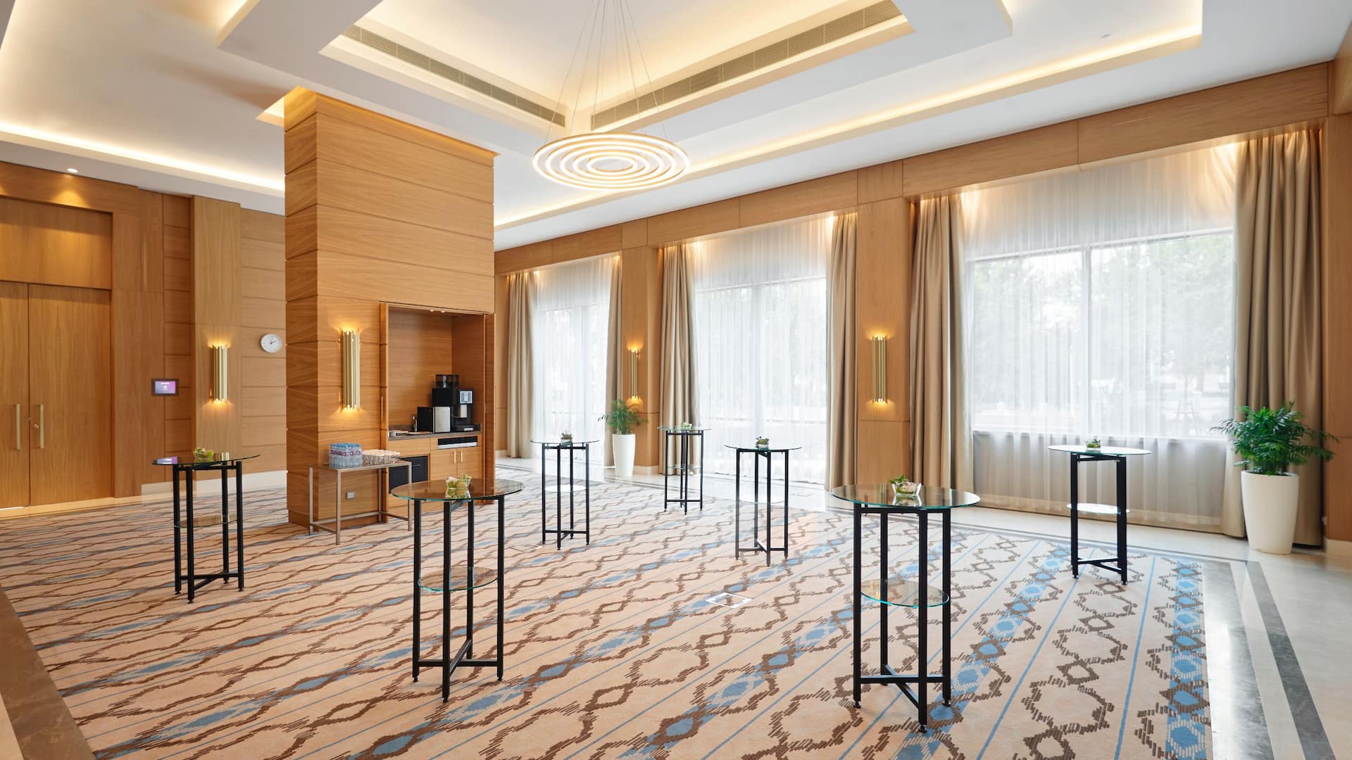 Hyatt Regency Tashkent Samarkand Foyer Cocktail Reception Setup