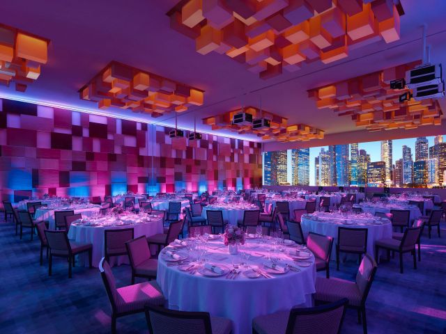 Singapore Hotels 5 Stars Orchard Road Grand Hyatt Grand Ballroom Dramatic Light