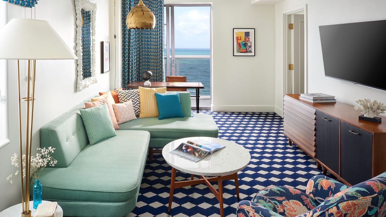 Miami Balcony Suite Living Room