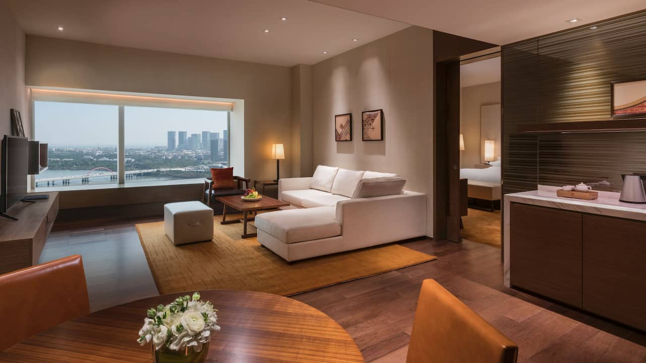 Regency Suite King Living Room at Hyatt Regency Xiamen Wuyuanwan