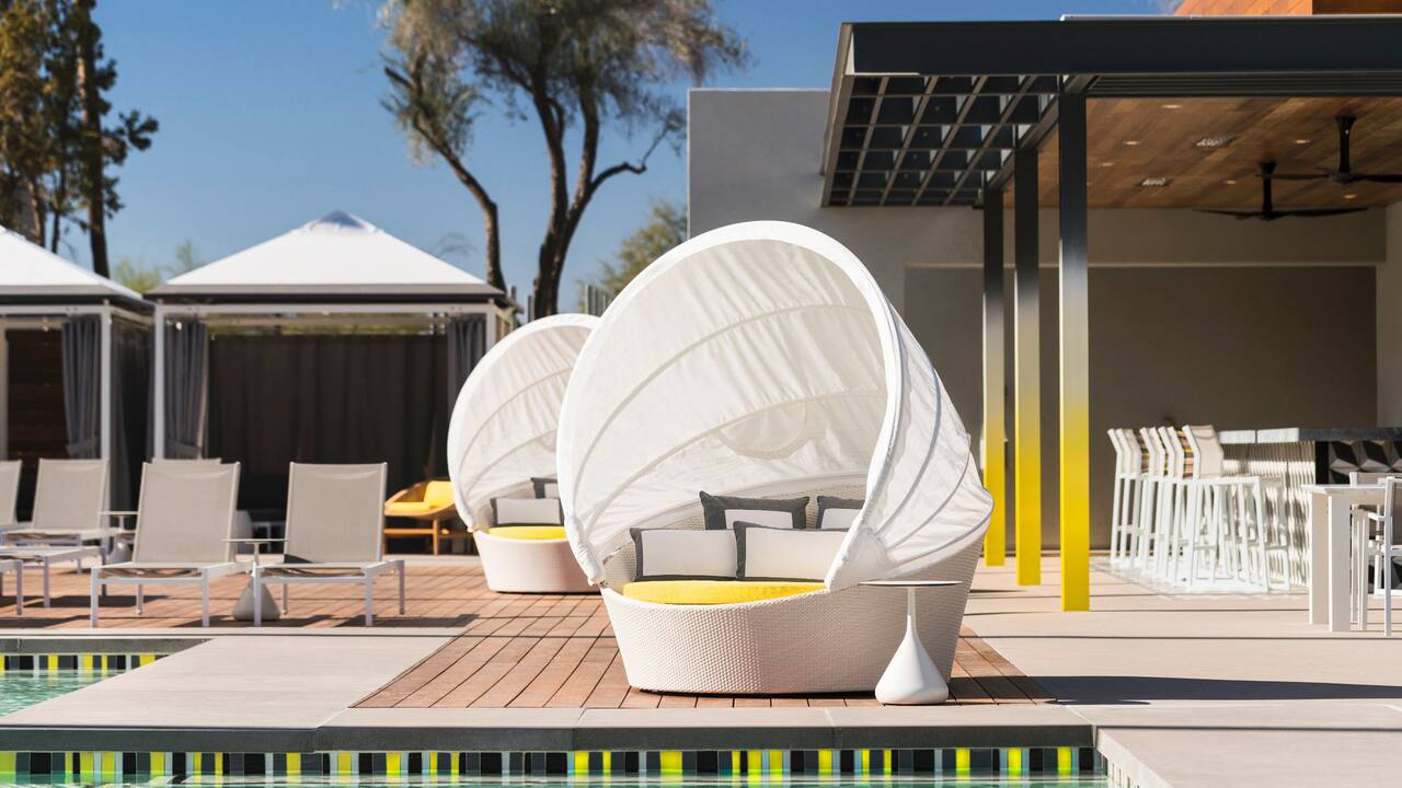 Andaz Scottsdale Photos Reviews Andaz Scottsdale This fun, funky paradise valley resort sits on 23 desert acres facing camelback, an iconic peak of granite and scarlet sandstone. andaz scottsdale photos reviews
