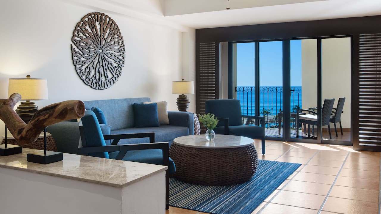 Ocean View One Bedroom Master Suite Living Area