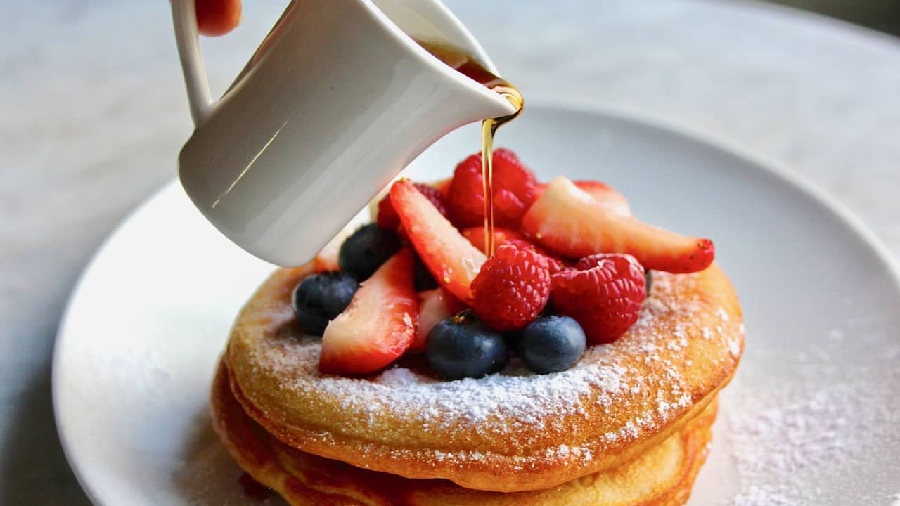 Pancakes at Eastway Brasserie | Andaz London Liverpool Street