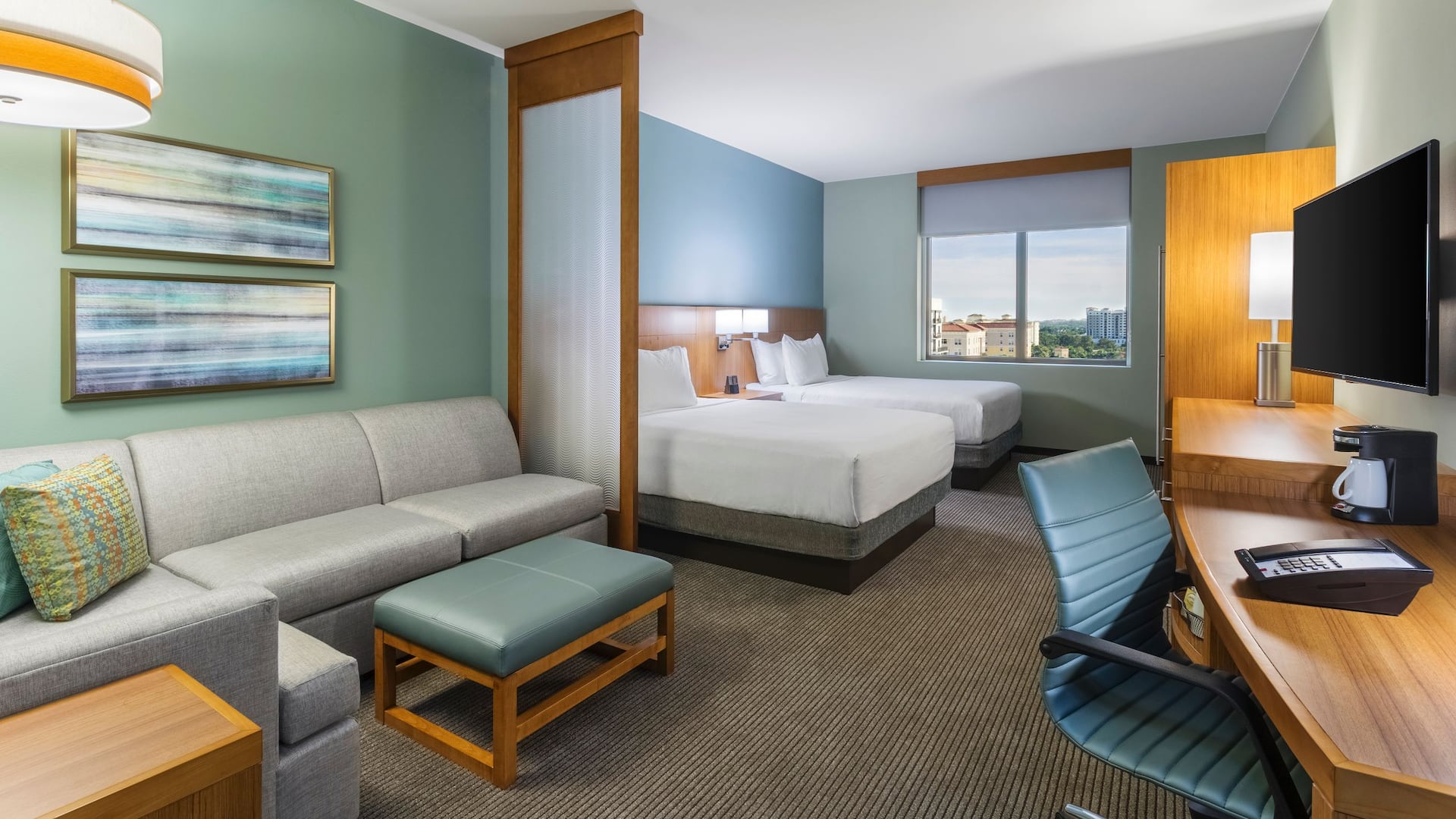 1 of 4 Hyatt Place Boca Raton/Downtown Double Queen Bedroom