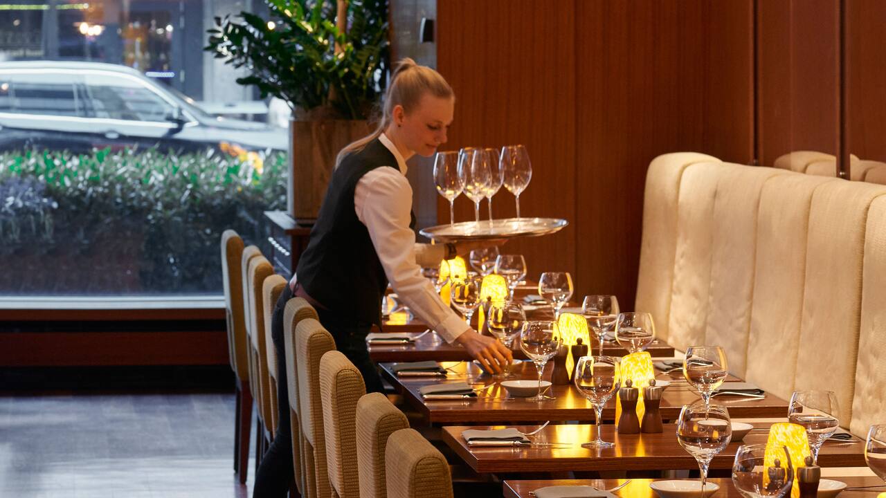 Serving Staff at the restaurant