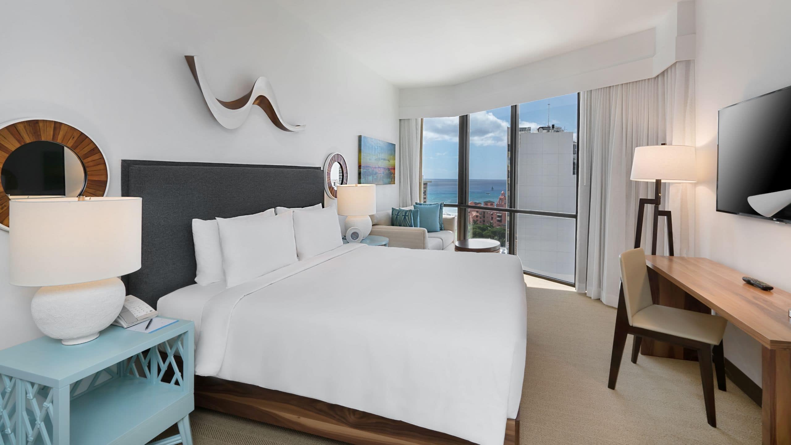 Hyatt Centric Waikiki Beach Deluxe King Ocean View