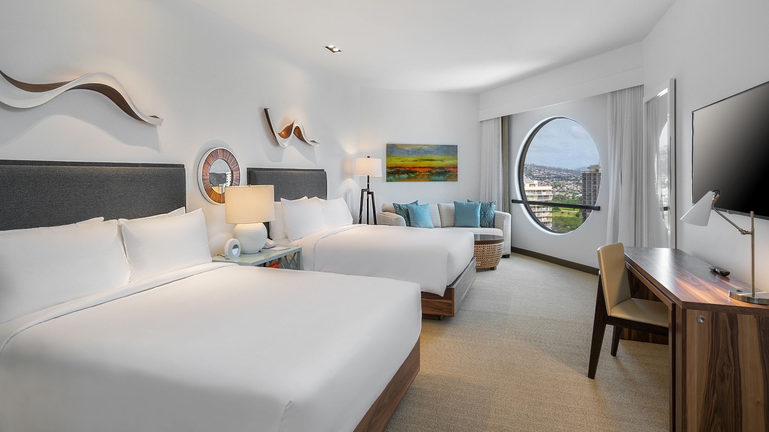 Hyatt Centric Waikiki Beach Two Queen Diamond Head View