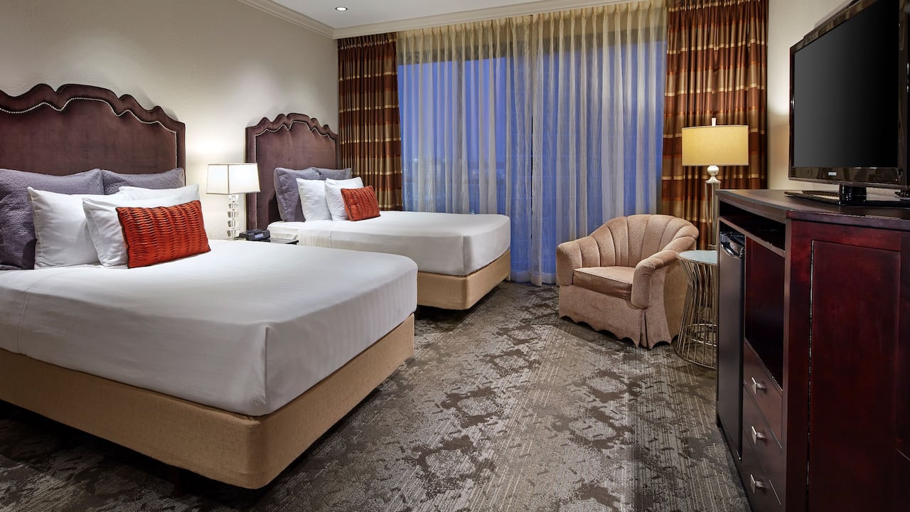 Hotel Directors Suite with double queen-sized beds at Hyatt Regency Tulsa Downtown