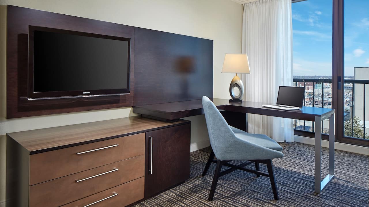 Hotel Executive suite with desk at Hyatt Regency Tulsa Downtown