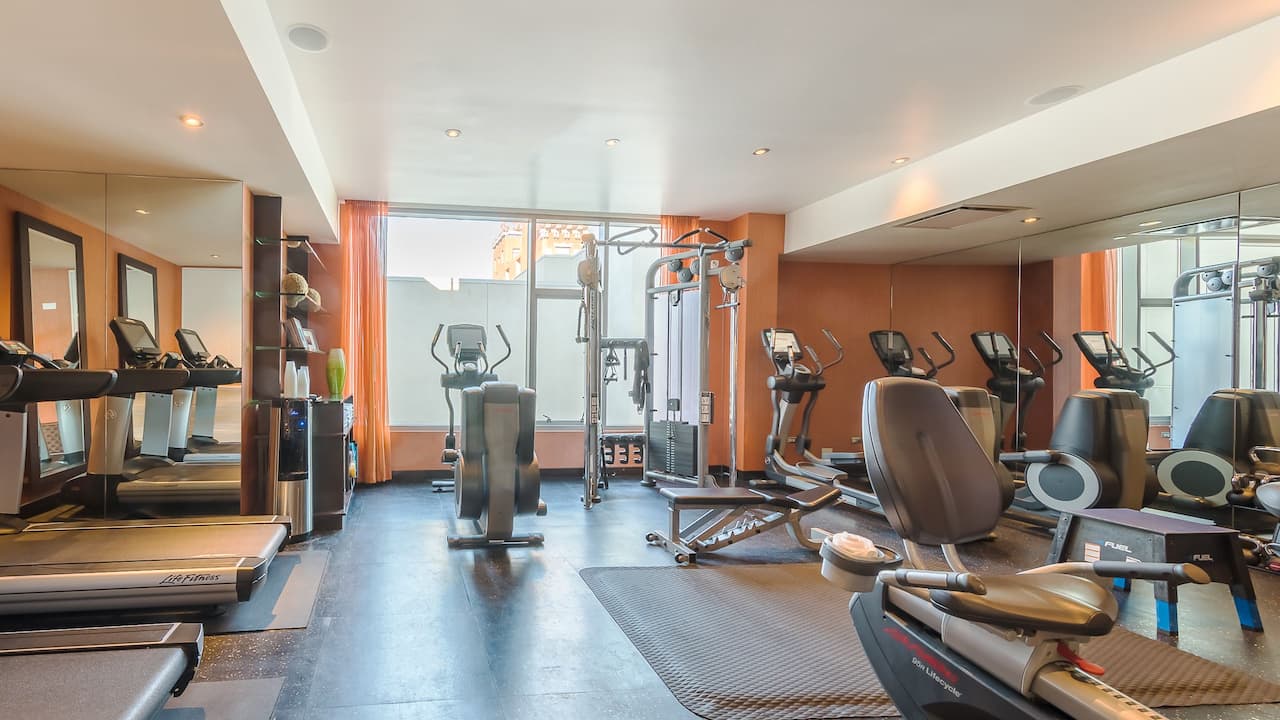 Fitness Center with cardio equipment
