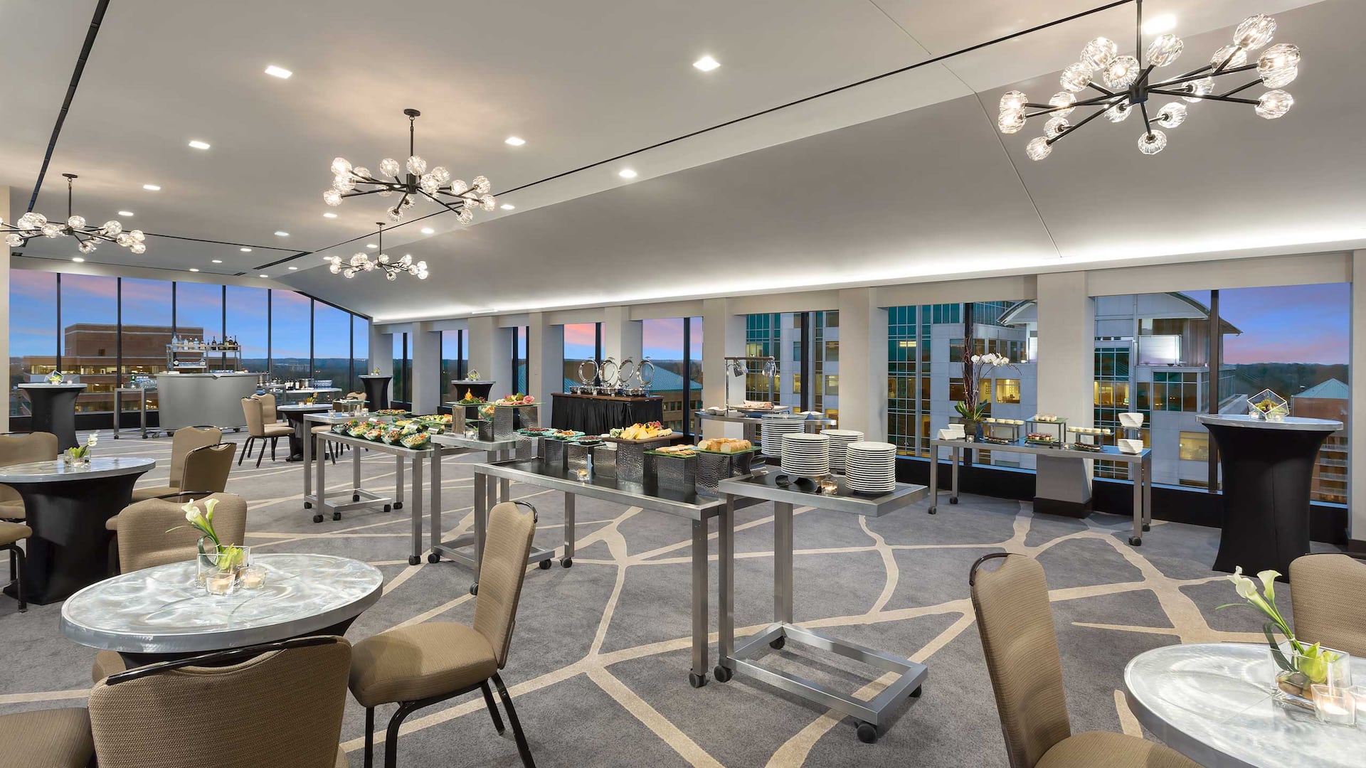 1 of 3 Hyatt Regency Bethesda Rooftop Reception Dusk