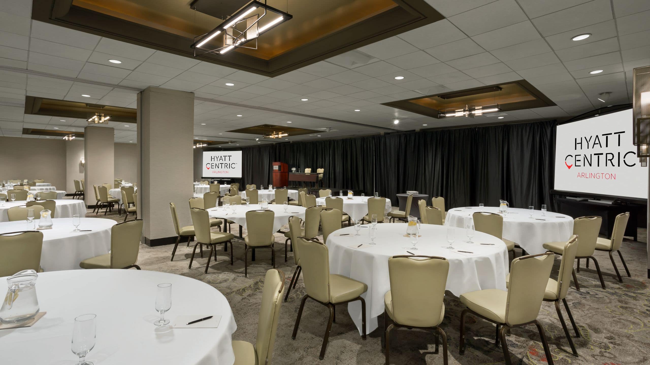 2 of 9 Hyatt Centric Arlington Ballroom Conference Rounds Logo