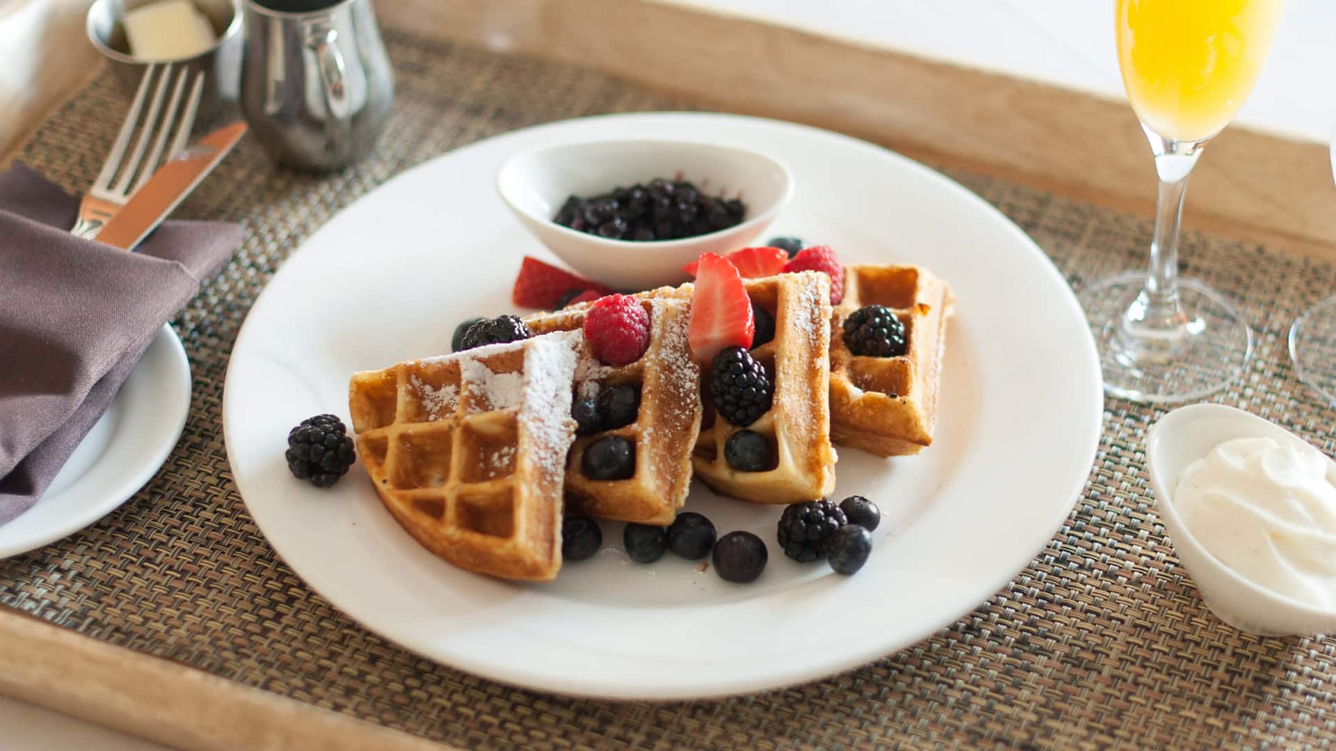 Hyatt Regency Calgary In Room Waffles