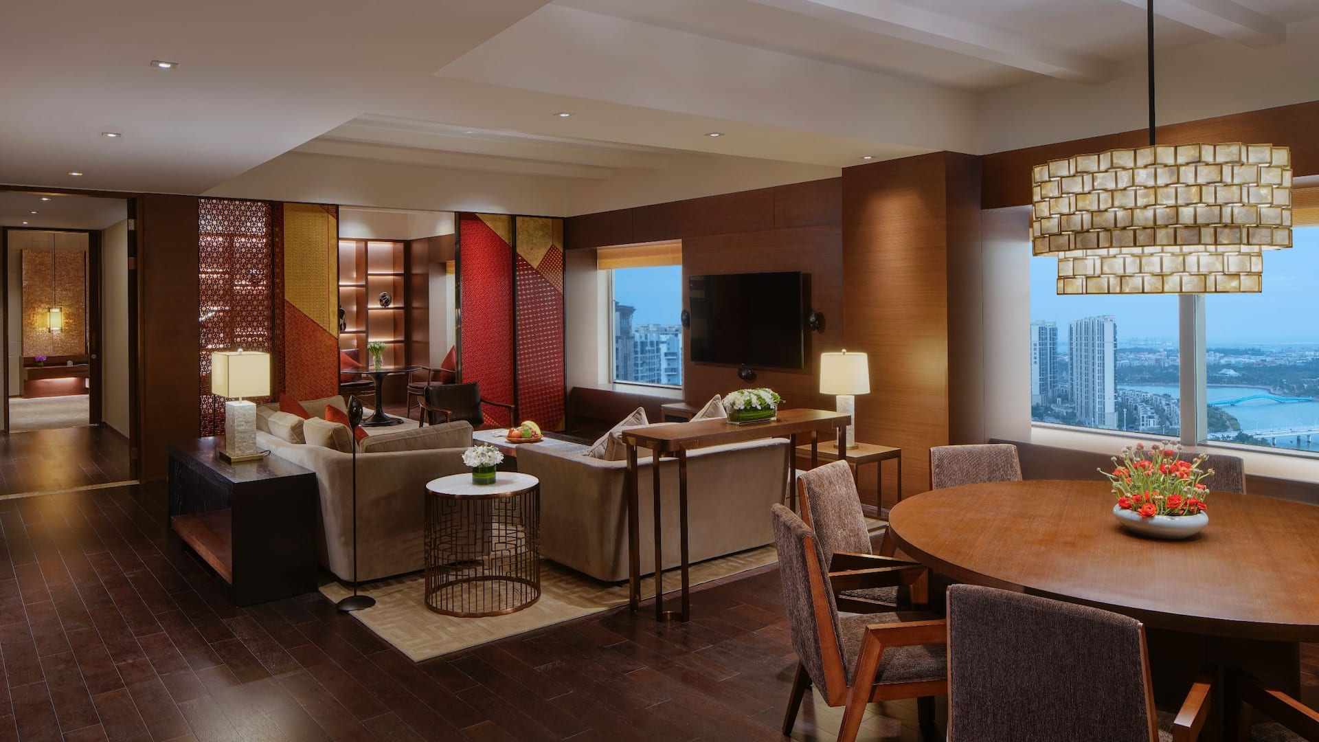 Hyatt Regency Xiamen Wuyuanwan Presidential Suite Living Room